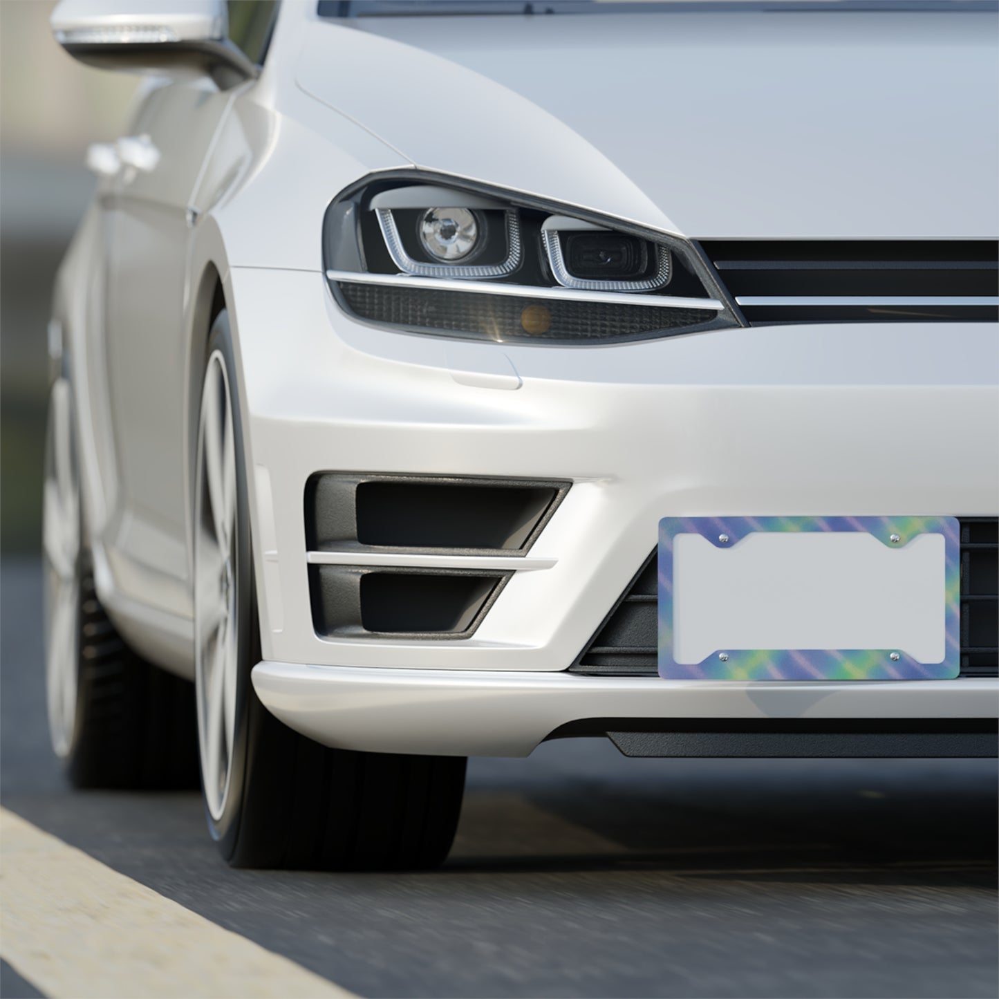 โจ๐ The Enchanted Drive: Glossed Glory License Plate Frame โ Luxury Custom Metal Accent ๐๐