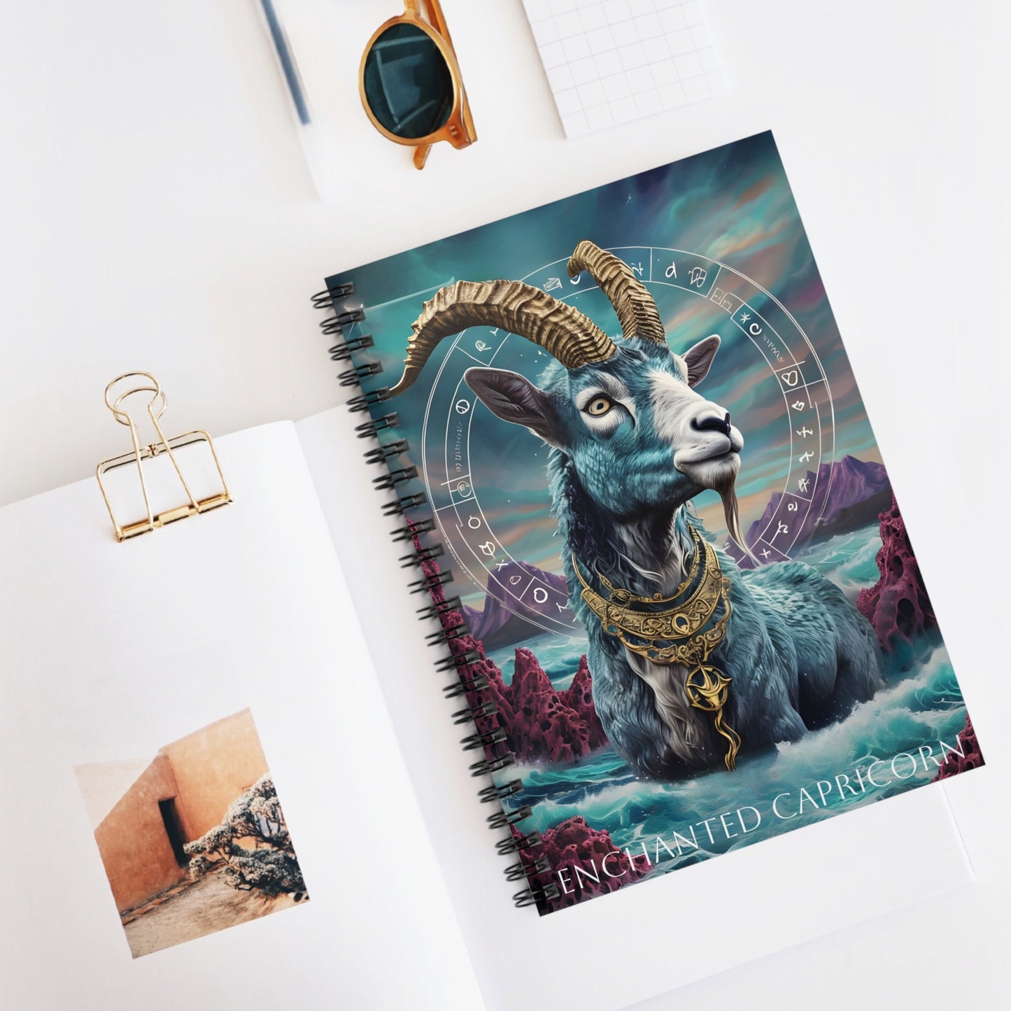 ๐๏ธโจ Enchanted Capricorn Zodiac Journal โ A Determined Notebook for Ambitious Souls & Goal-Getters โ๐