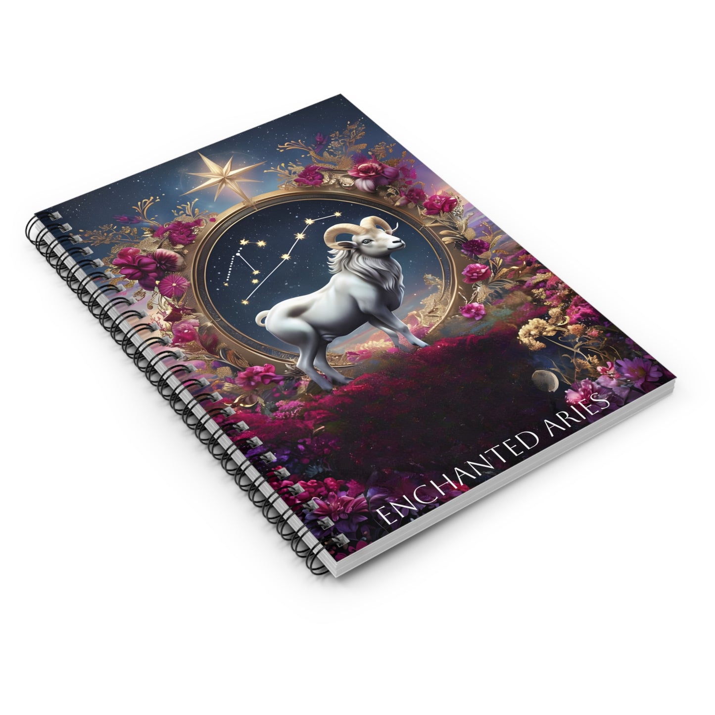 ๐ฅ๐ Enchanted Aries Zodiac Journal โ A Spirited Notebook for Bold Dreamers & Trailblazers โ๐