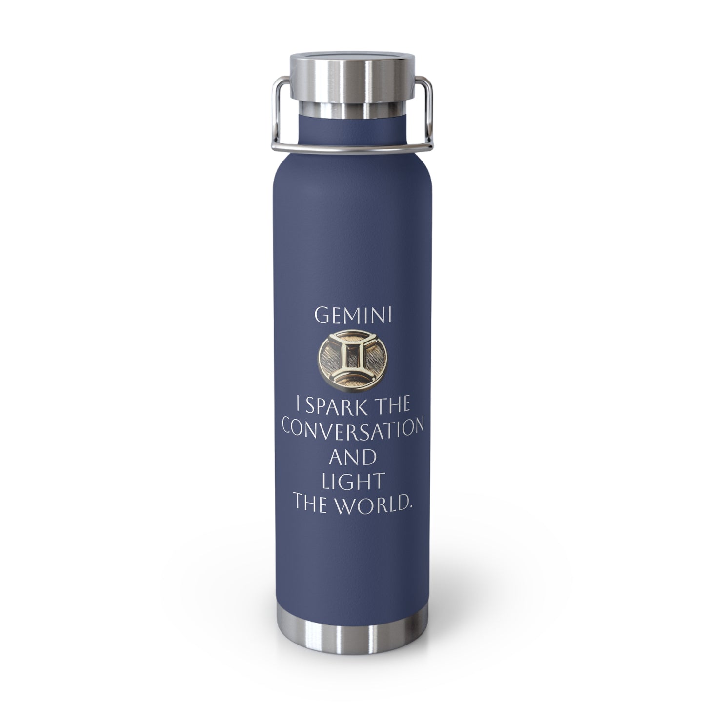 ✨🔮 Enchanted Gemini Copper Insulated Bottle – 22oz of Temperature Magic! 🔮✨