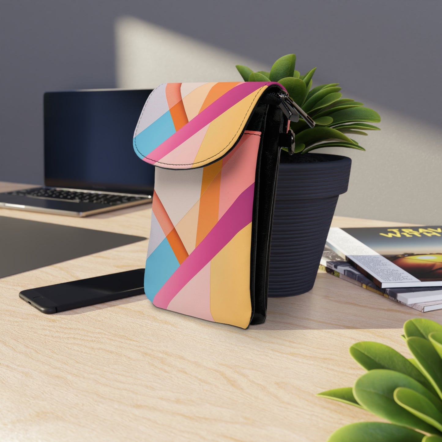 👜🌟 The Razzle-Dazzle Pocket Prism™ Cell Phone Wallet ✨💼🌈