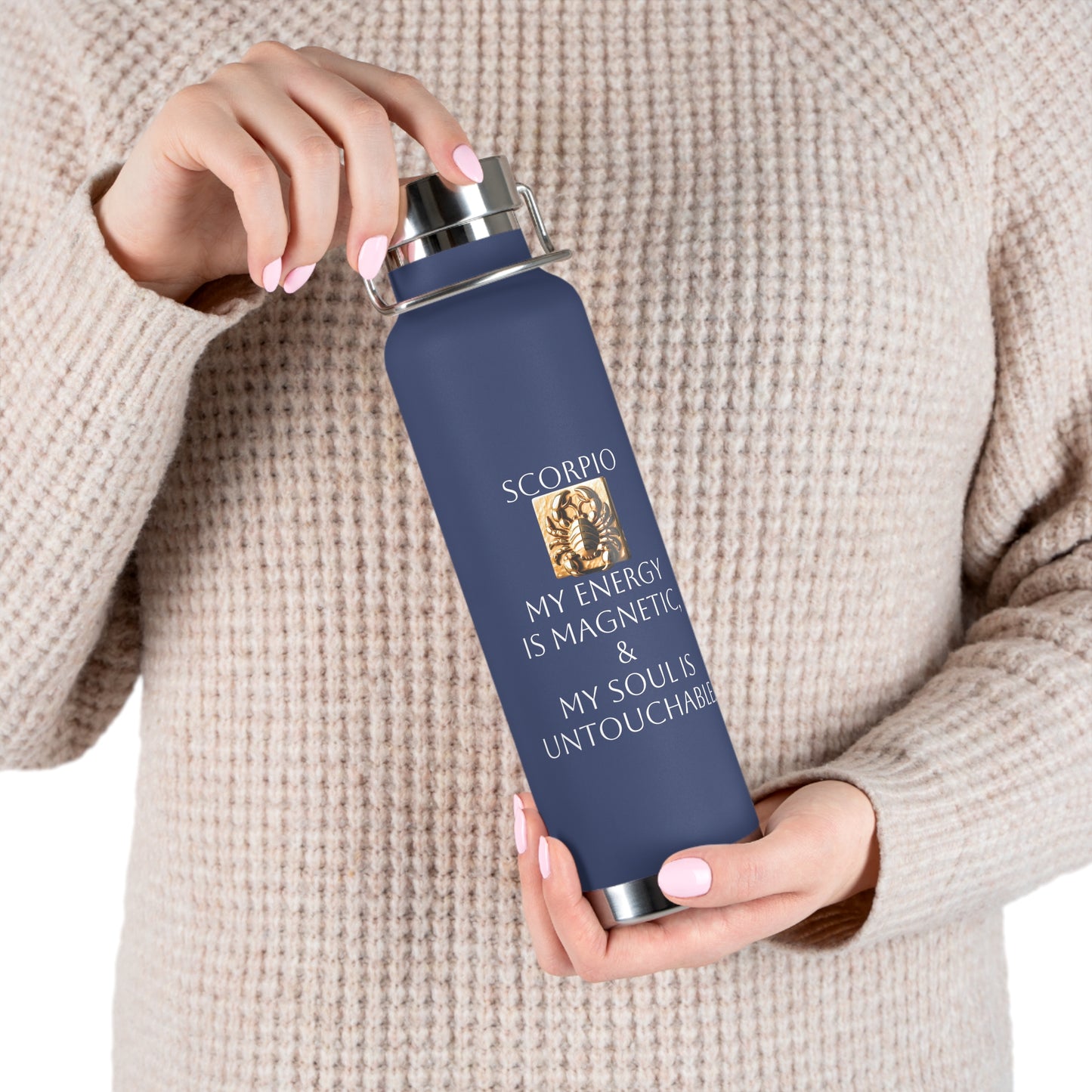 ✨🔮 Enchanted Scorpio Copper Insulated Bottle – 22oz of Temperature Magic! 🔮✨
