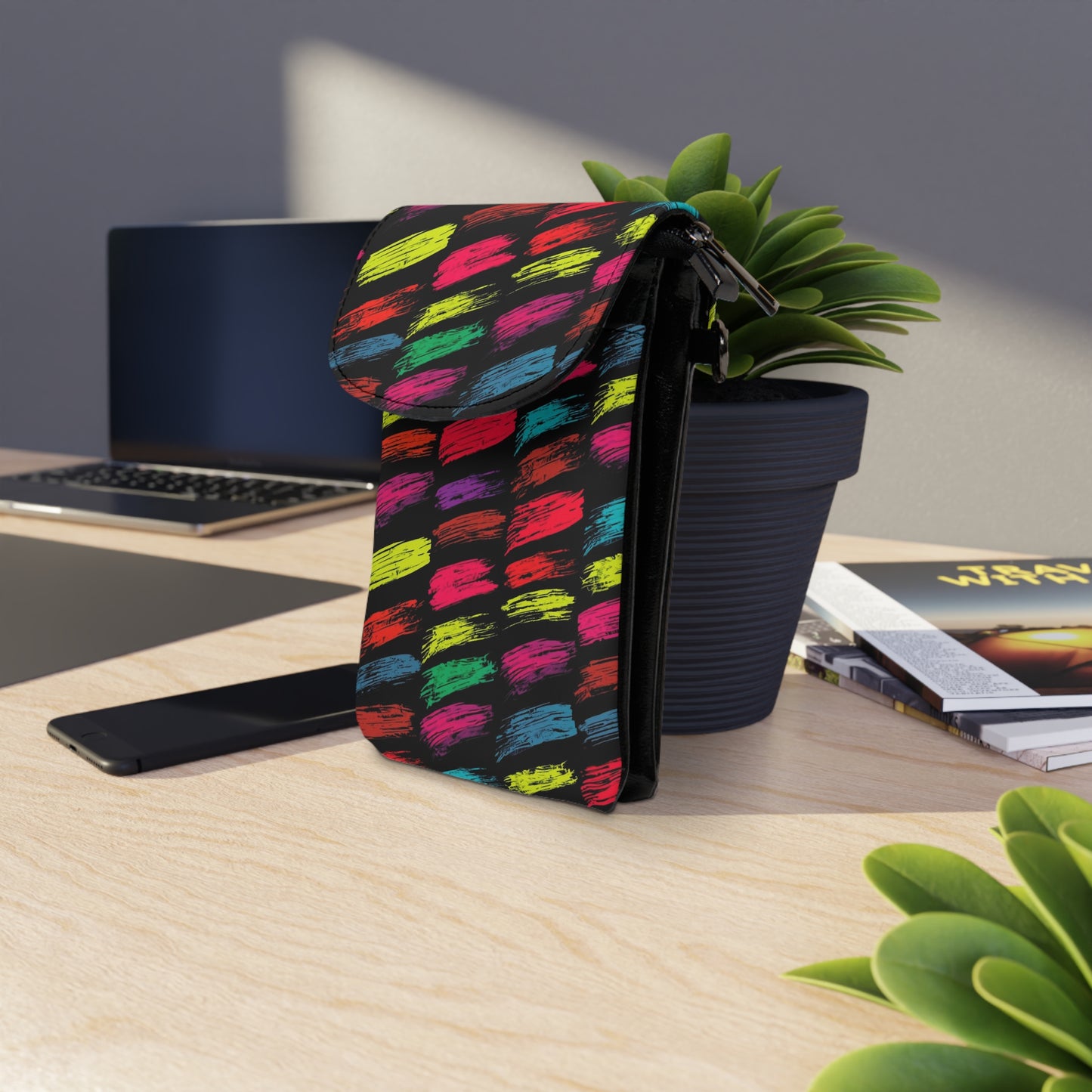 👜🌟 The Razzle-Dazzle Pocket Prism™ Cell Phone Wallet ✨💼🌈