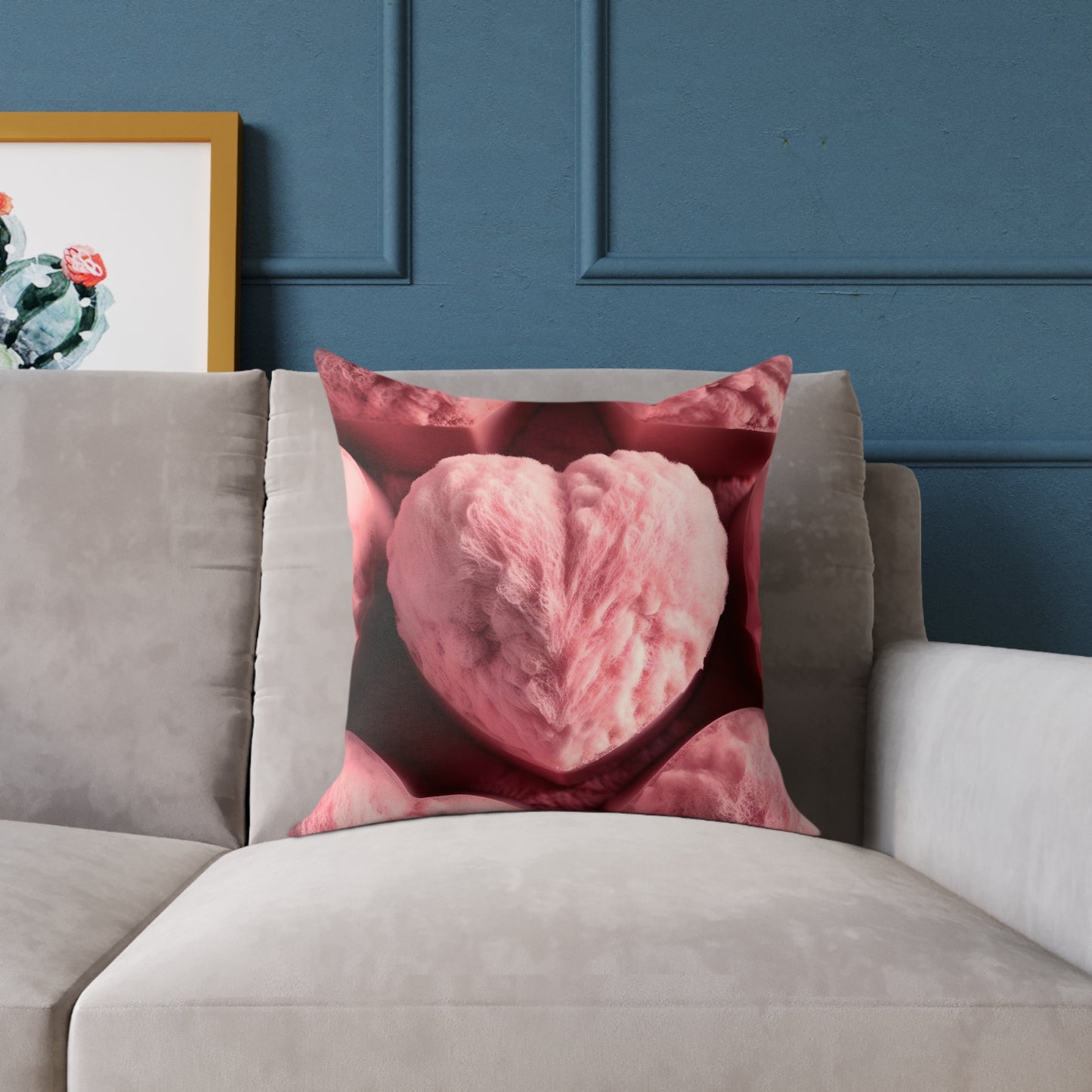 Love in Bloom: Enchanted Decorative Pillow for a Cozy Touch