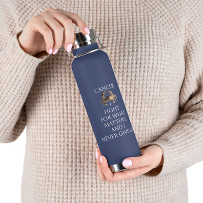 ✨🔮 Enchanted Cancer Copper Insulated Bottle – 22oz of Temperature Magic! 🔮✨