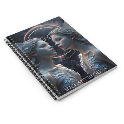 🌟✨ Enchanted Gemini Zodiac Journal – A Dual-Thoughts Notebook for Curious Minds & Adventurous Spirits ♊📖