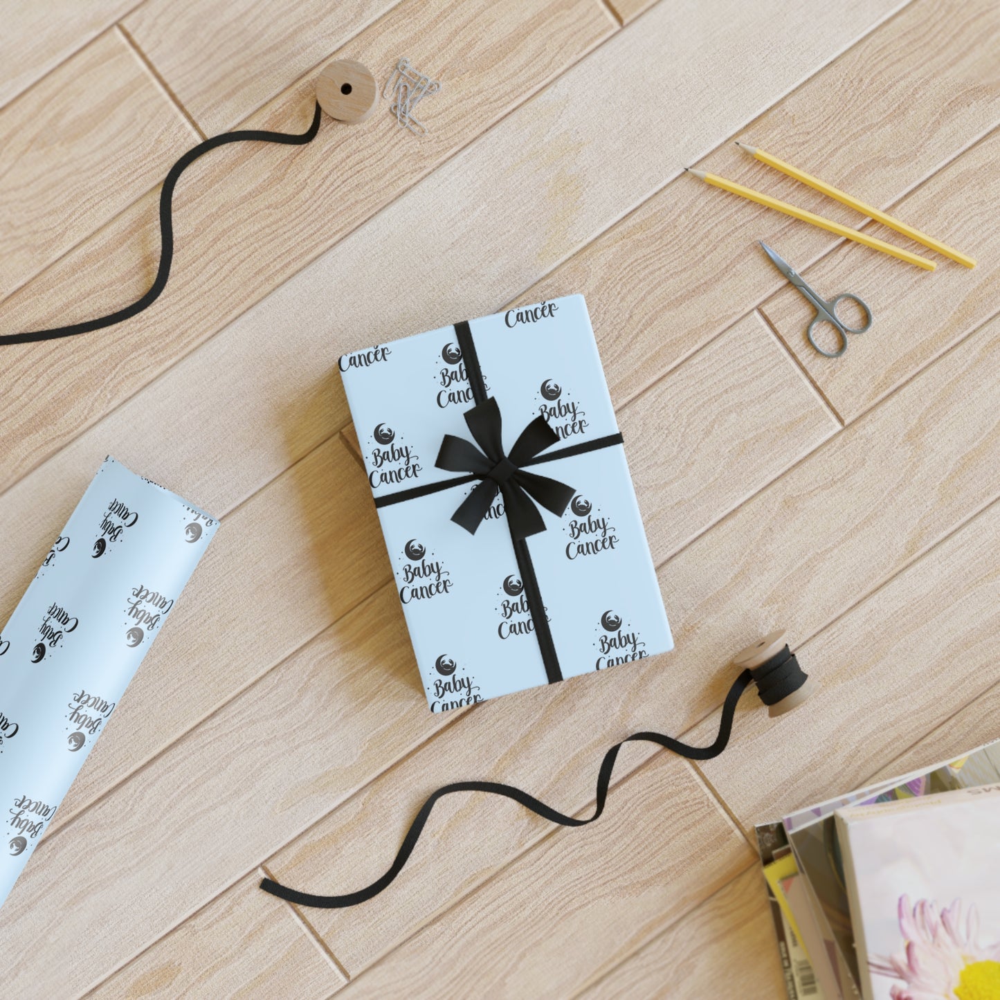 ♋ Baby Cancer Wrapping Paper | The Enchanted Wrap™ Collection ♡