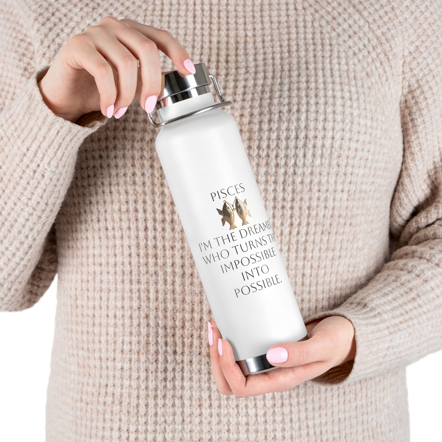 ✨🔮 Enchanted Pisces Copper Insulated Bottle – 22oz of Temperature Magic! 🔮✨