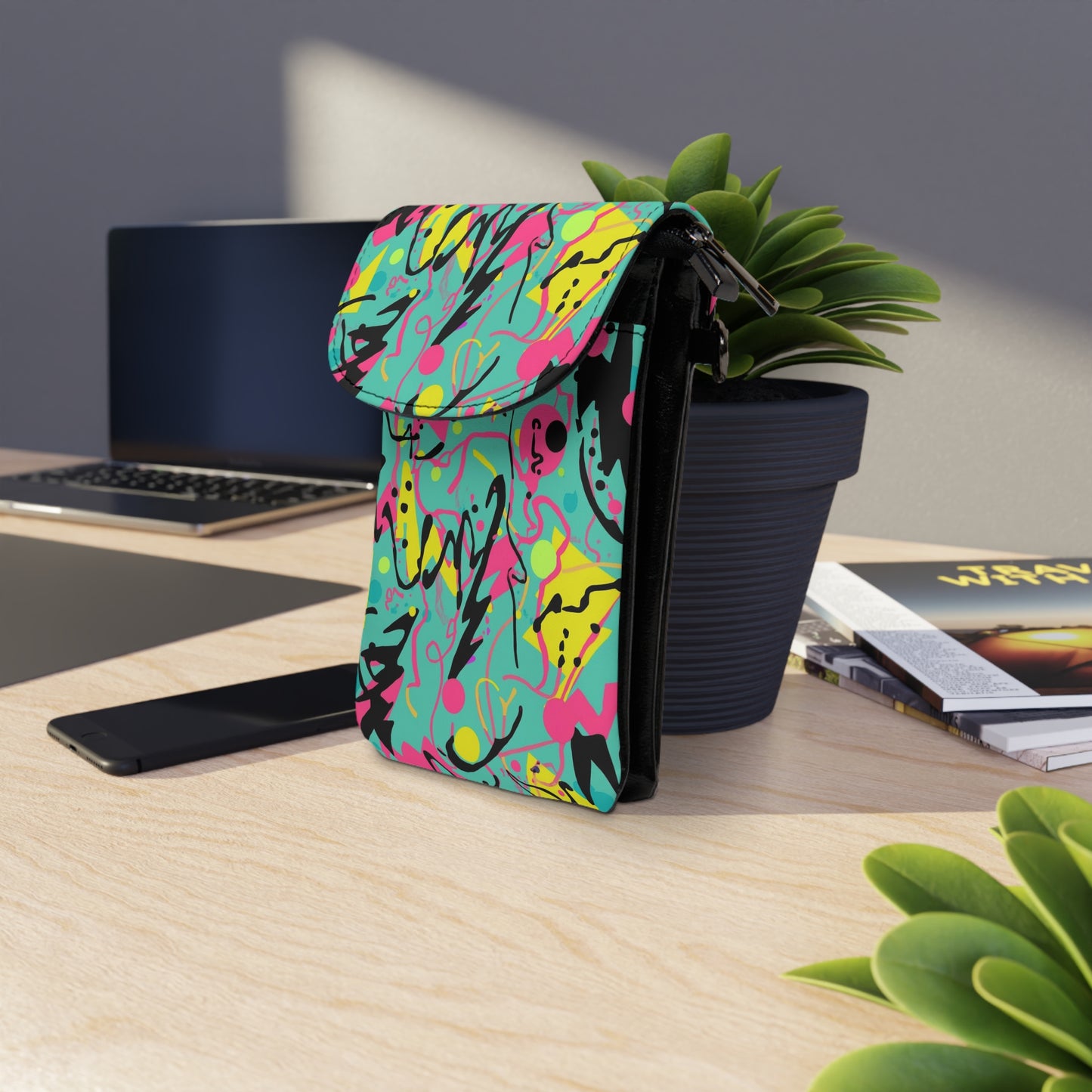 👜🌟 The Razzle-Dazzle Pocket Prism™ Cell Phone Wallet ✨💼🌈
