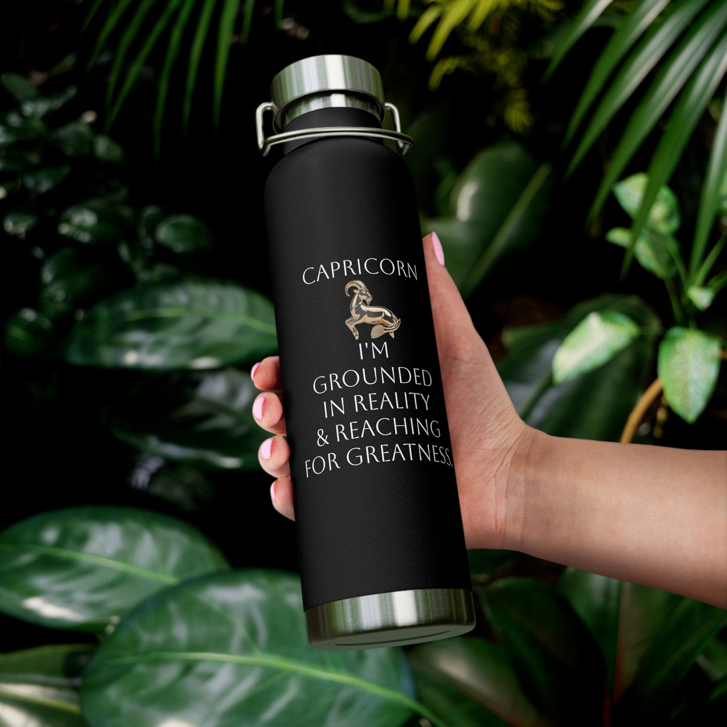 ✨🔮 Enchanted Capricorn Copper Insulated Bottle – 22oz of Temperature Magic! 🔮✨