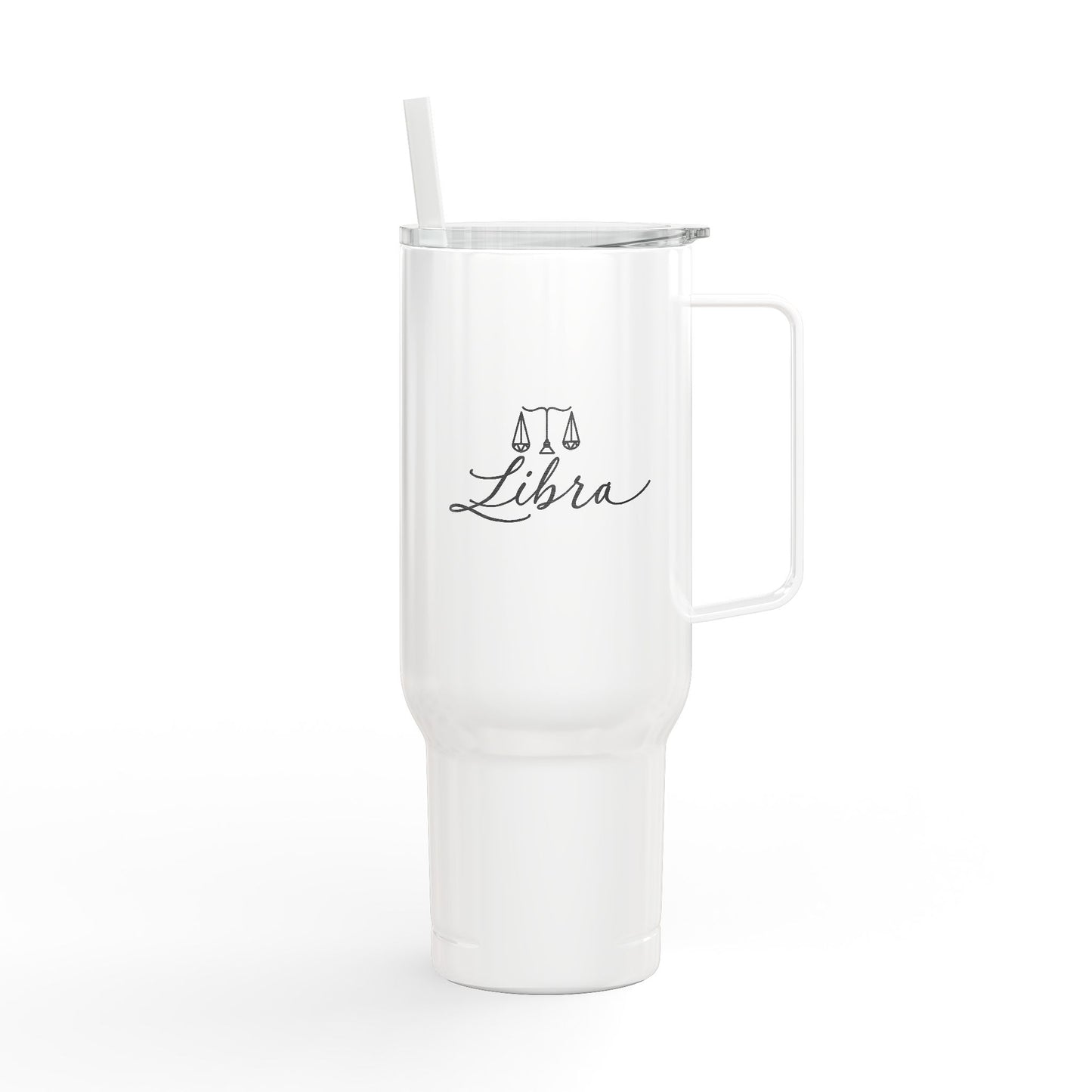 Cosmic Libra Signatures ✨ 40oz Engraved Zodiac Tumbler