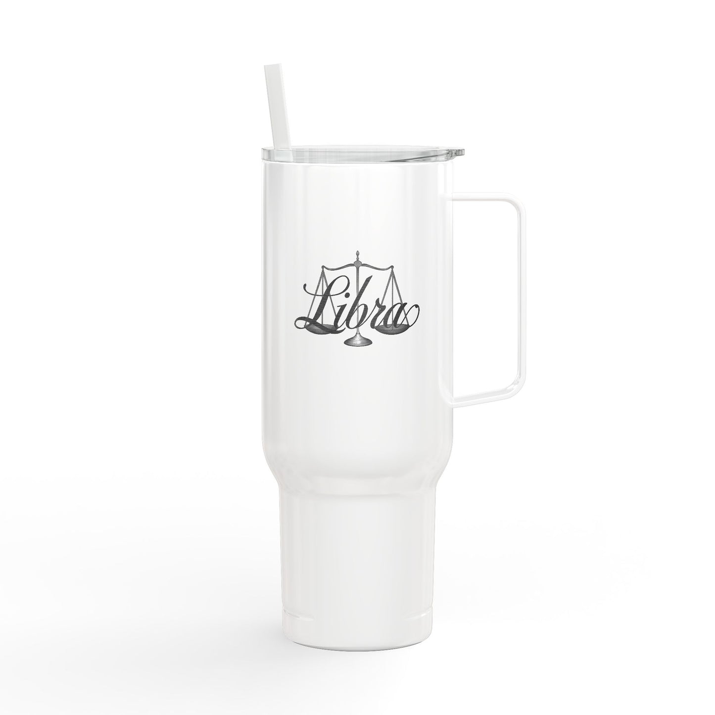 Cosmic Libra Signatures ✨ 40oz Engraved Zodiac Tumbler