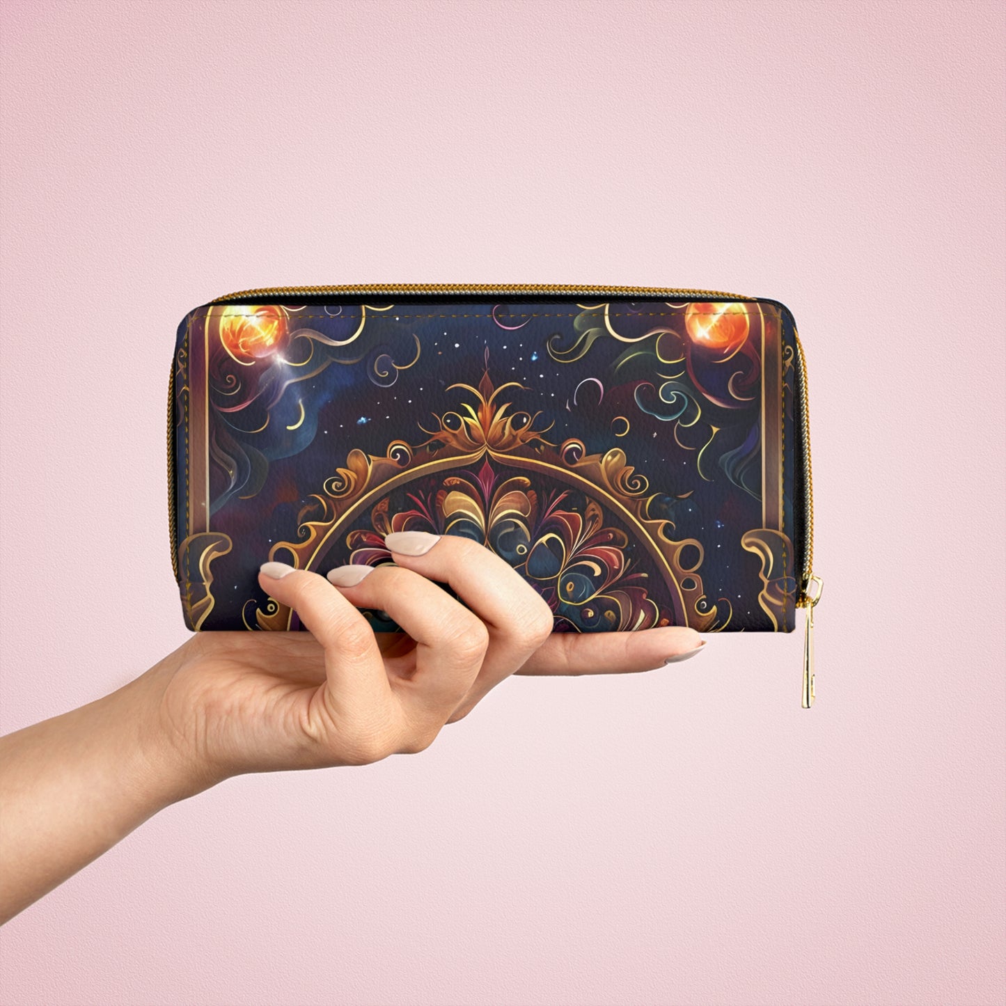 💎✨ Mystical Magic: The Enchanted Zippered Wallet of Elegance & Wonder 🔮💖🌙