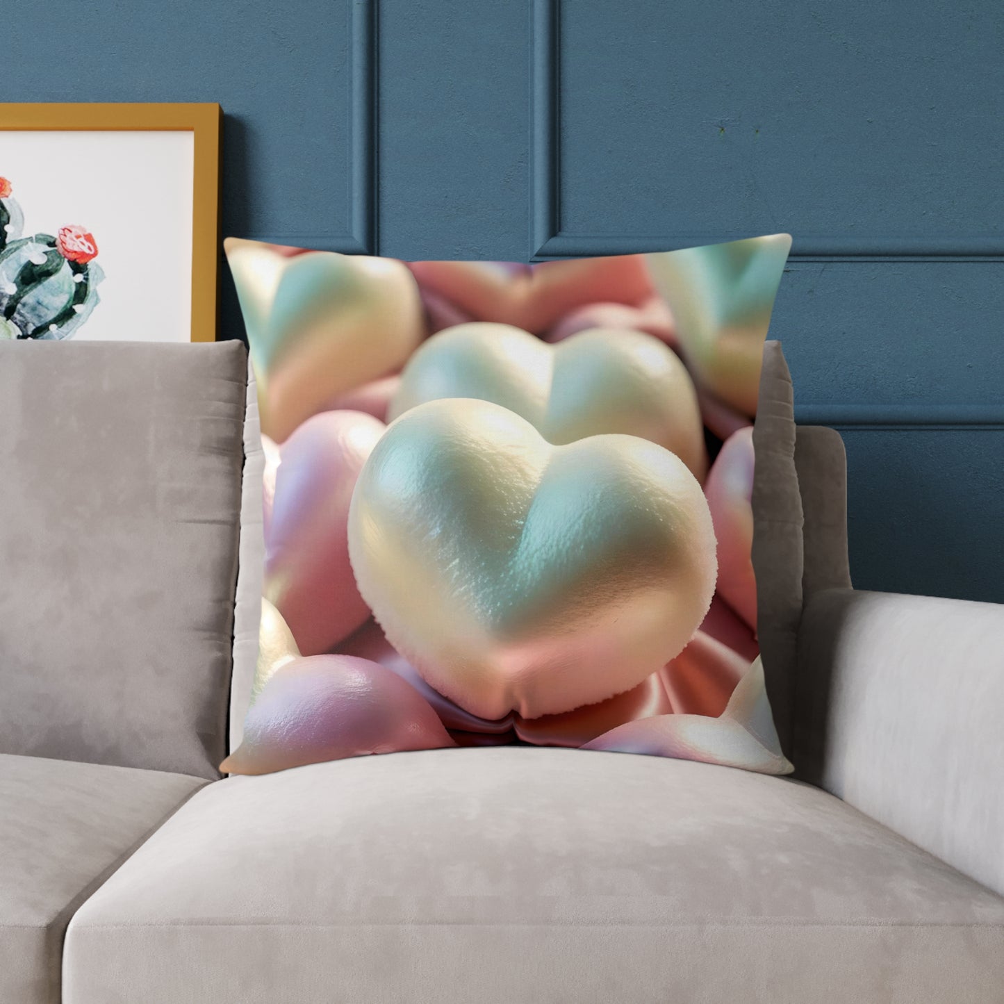 Love in Bloom: Enchanted Decorative Pillow for a Cozy Touch