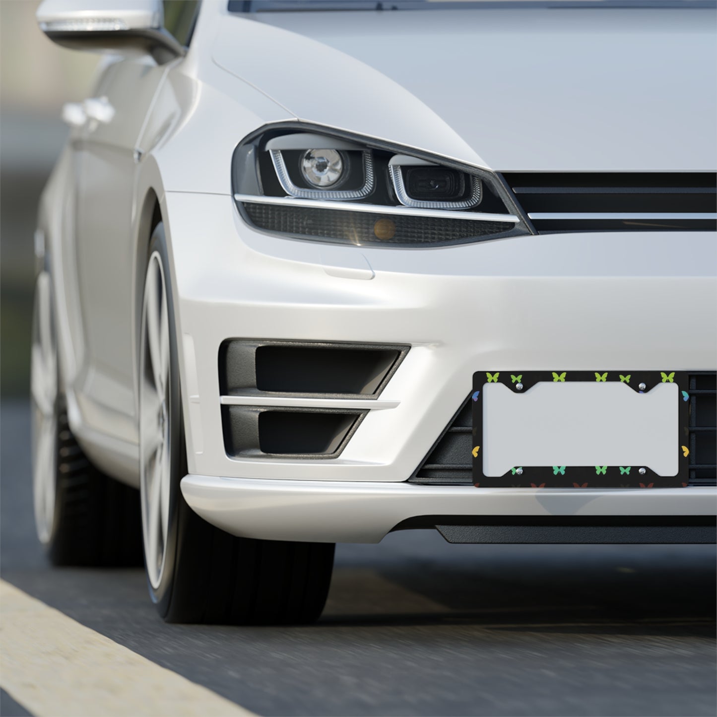 ✨🚗 The Enchanted Drive: Glossed Glory License Plate Frame – Luxury Custom Metal Accent 💎🌙