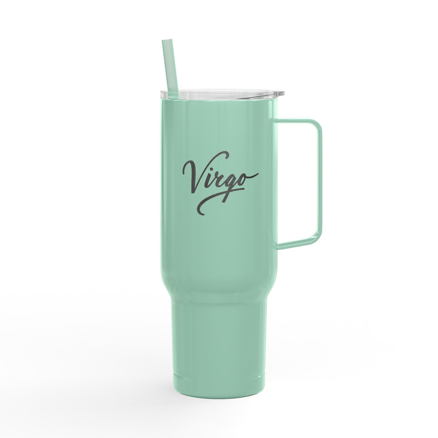 Cosmic Virgo Signatures ✨ 40oz Engraved Zodiac Tumbler