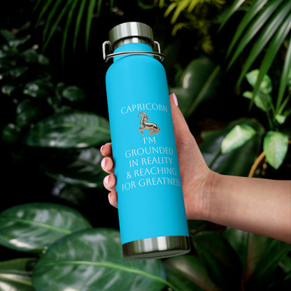 ✨🔮 Enchanted Capricorn Copper Insulated Bottle – 22oz of Temperature Magic! 🔮✨