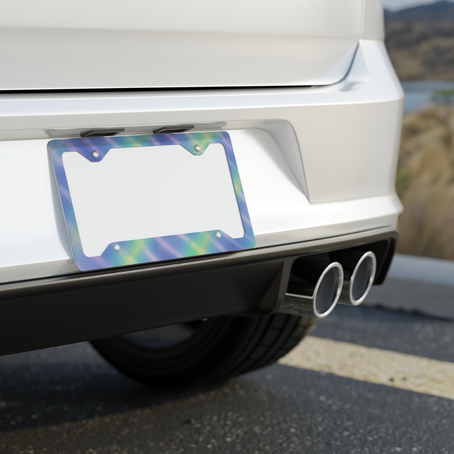 ✨🚗 The Enchanted Drive: Glossed Glory License Plate Frame – Luxury Custom Metal Accent 💎🌙