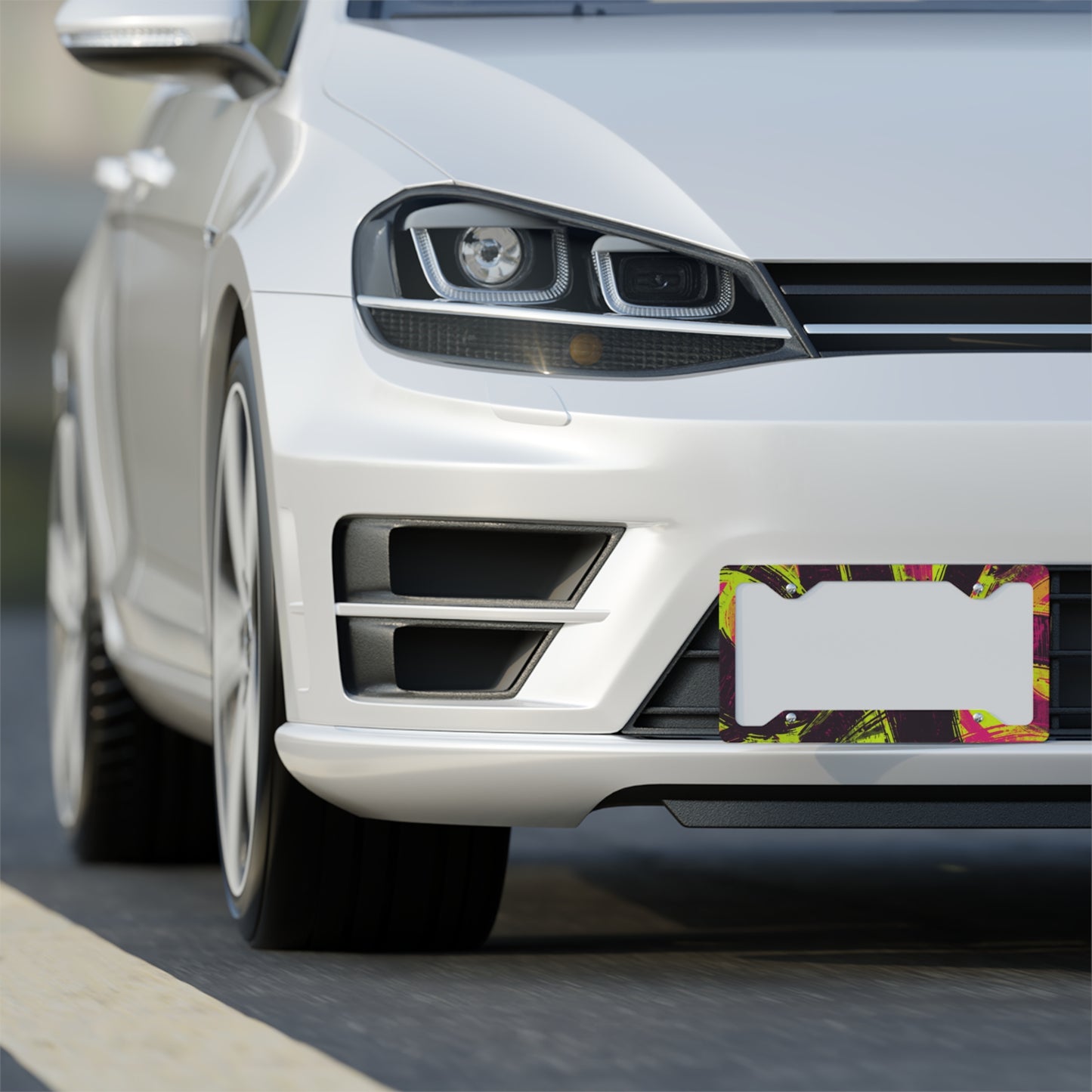 ✨🚗 The Enchanted Drive: Glossed Glory License Plate Frame – Luxury Custom Metal Accent 💎🌙