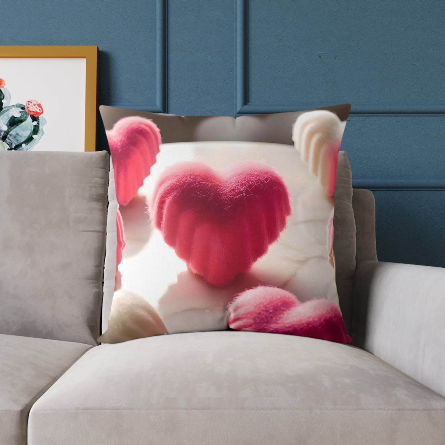 Love in Bloom: Enchanted Decorative Pillow for a Cozy Touch