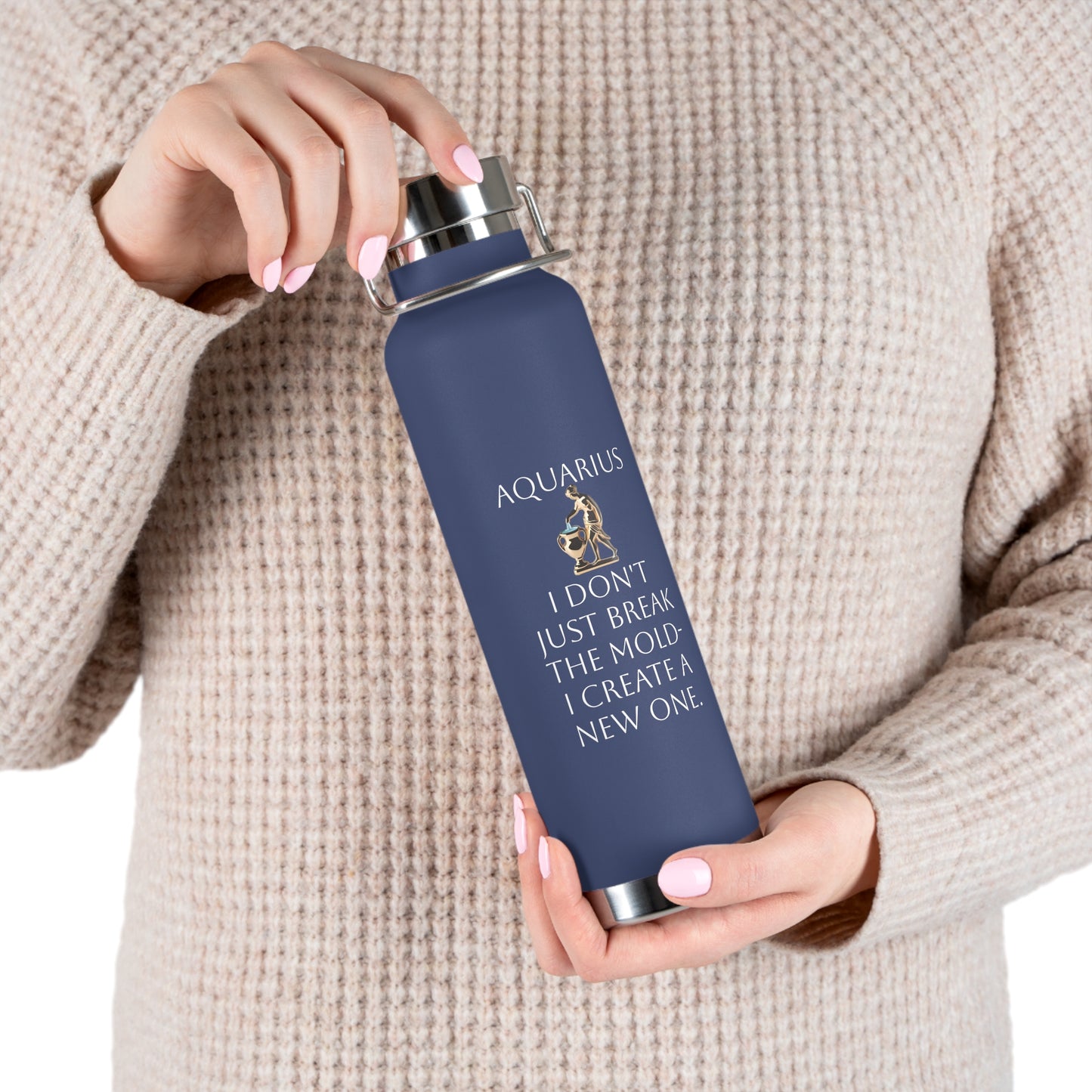 ✨🔮 Enchanted Aquarius Copper Insulated Bottle – 22oz of Temperature Magic! 🔮✨