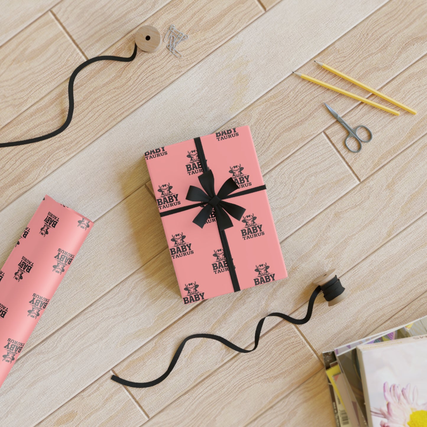 ♉ Baby Taurus Wrapping Paper | The Enchanted Wrap™ Collection ♡