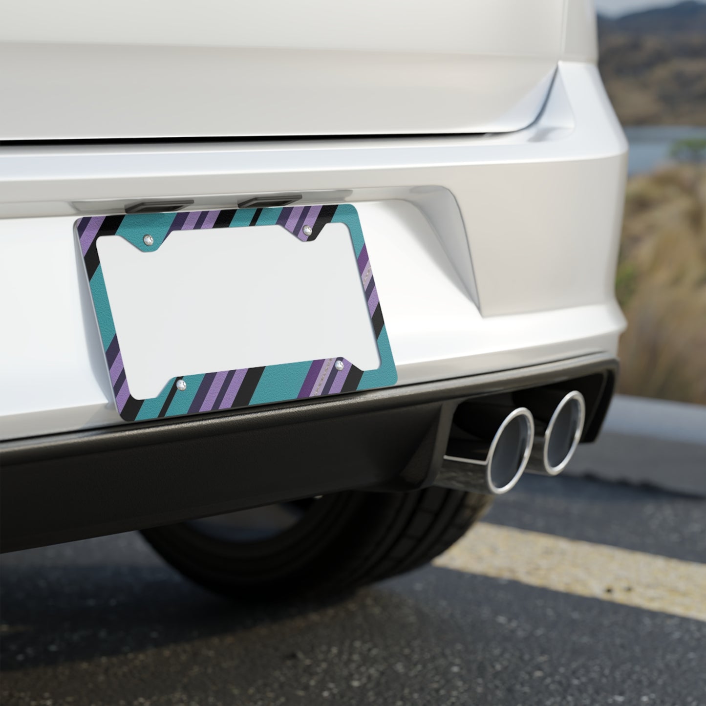 ✨🚗 The Enchanted Drive: Glossed Glory License Plate Frame – Luxury Custom Metal Accent 💎🌙