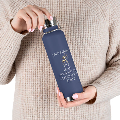 ✨🔮 Enchanted Sagittarius Copper Insulated Bottle – 22oz of Temperature Magic! 🔮✨