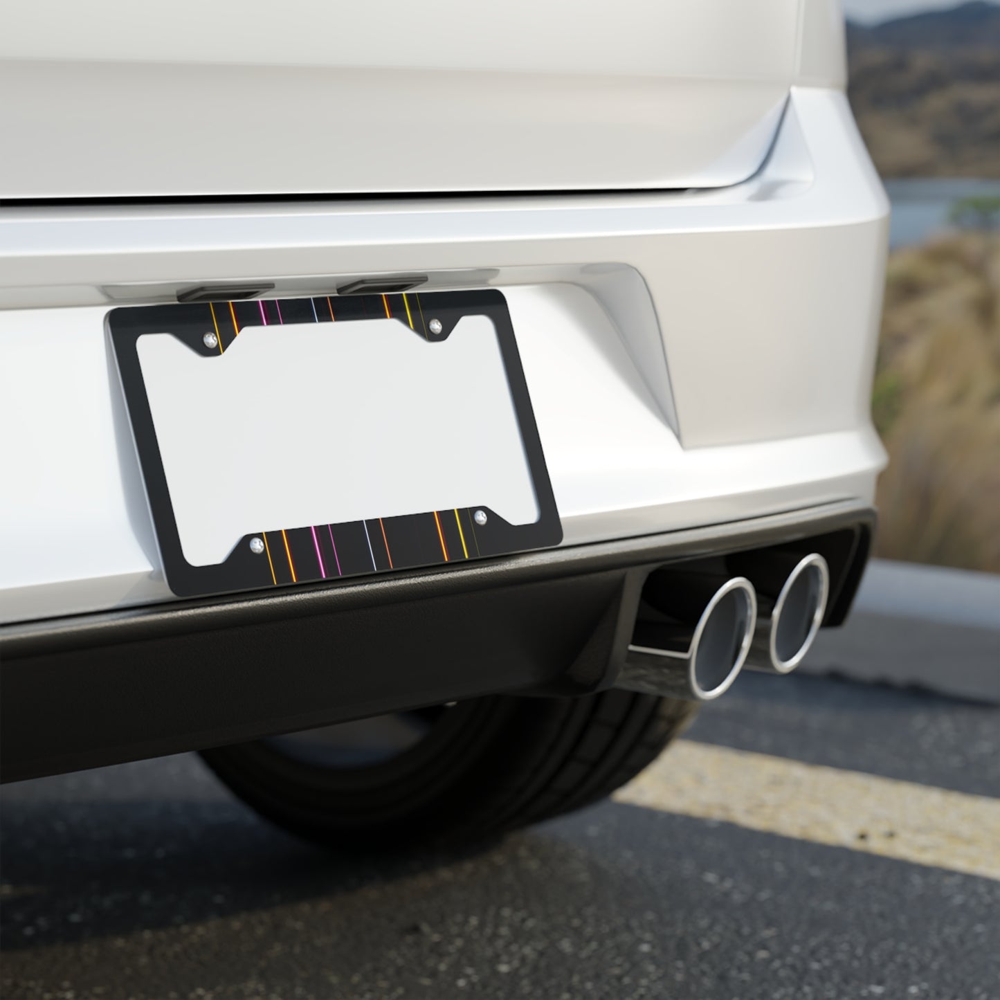 ✨🚗 The Enchanted Drive: Glossed Glory License Plate Frame – Luxury Custom Metal Accent 💎🌙