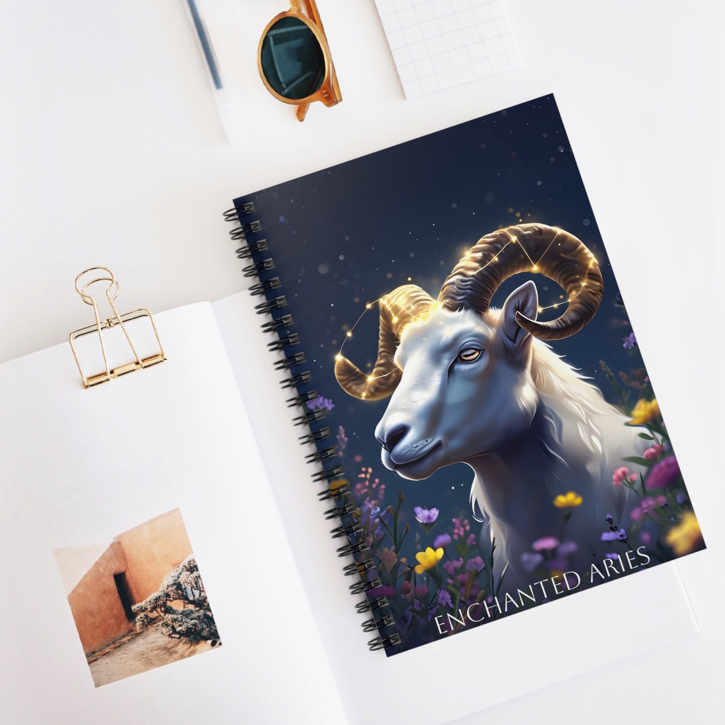 🔥🌟 Enchanted Aries Zodiac Journal – A Spirited Notebook for Bold Dreamers & Trailblazers ♈📖