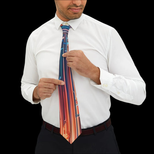 ✨🎩 The Razzle-Dazzle Men’s Necktie: Bold Elegance for the Modern Gentleman 🌟👔