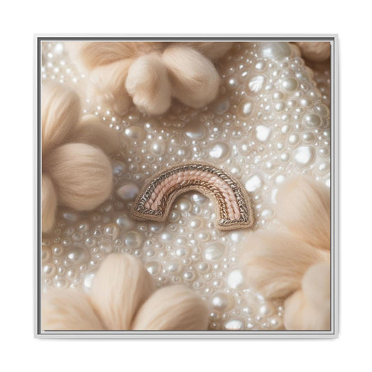✨ Sweet Dreams White Frame Nursery Canvas ✨  Soft, Sweet, & Magical Baby Wall Art 👶🤍