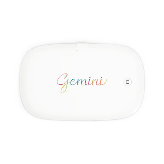♊ Aurora UV Phone Sanitizer & Fast Wireless Charging Pad – Gemini Edition 🌬️♊