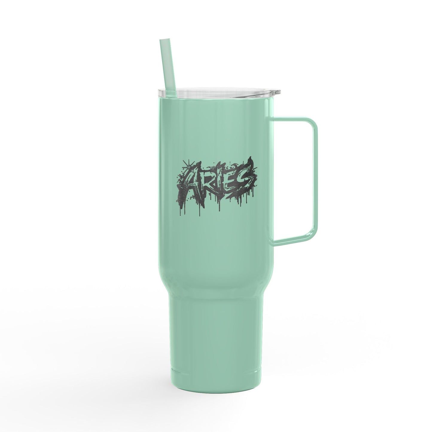 Cosmic Aries Signatures ✨ 40oz Engraved Zodiac Tumbler