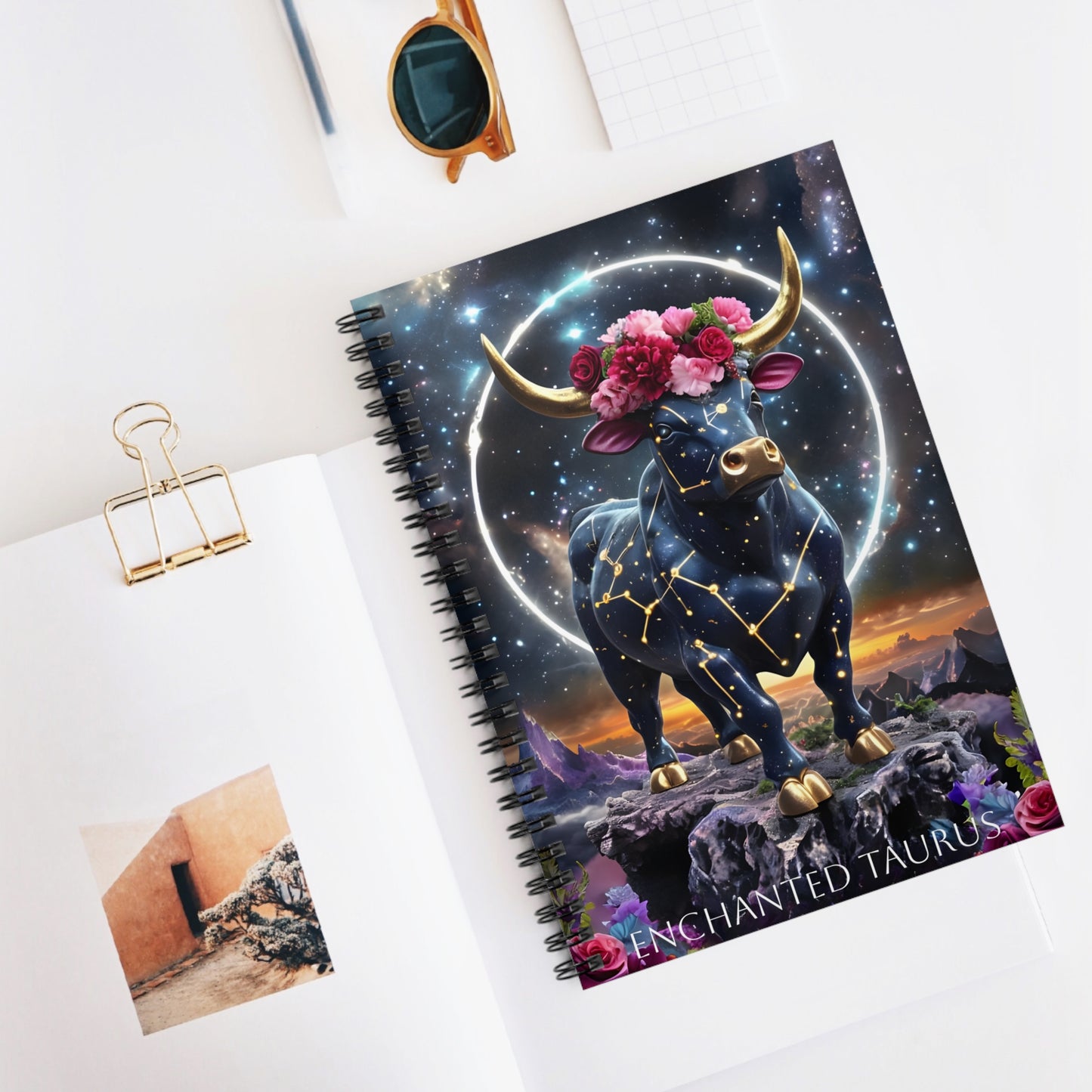 🌿✨ Enchanted Taurus Zodiac Journal – A Grounded Notebook for Steady Dreamers & Nature Lovers ♉📖