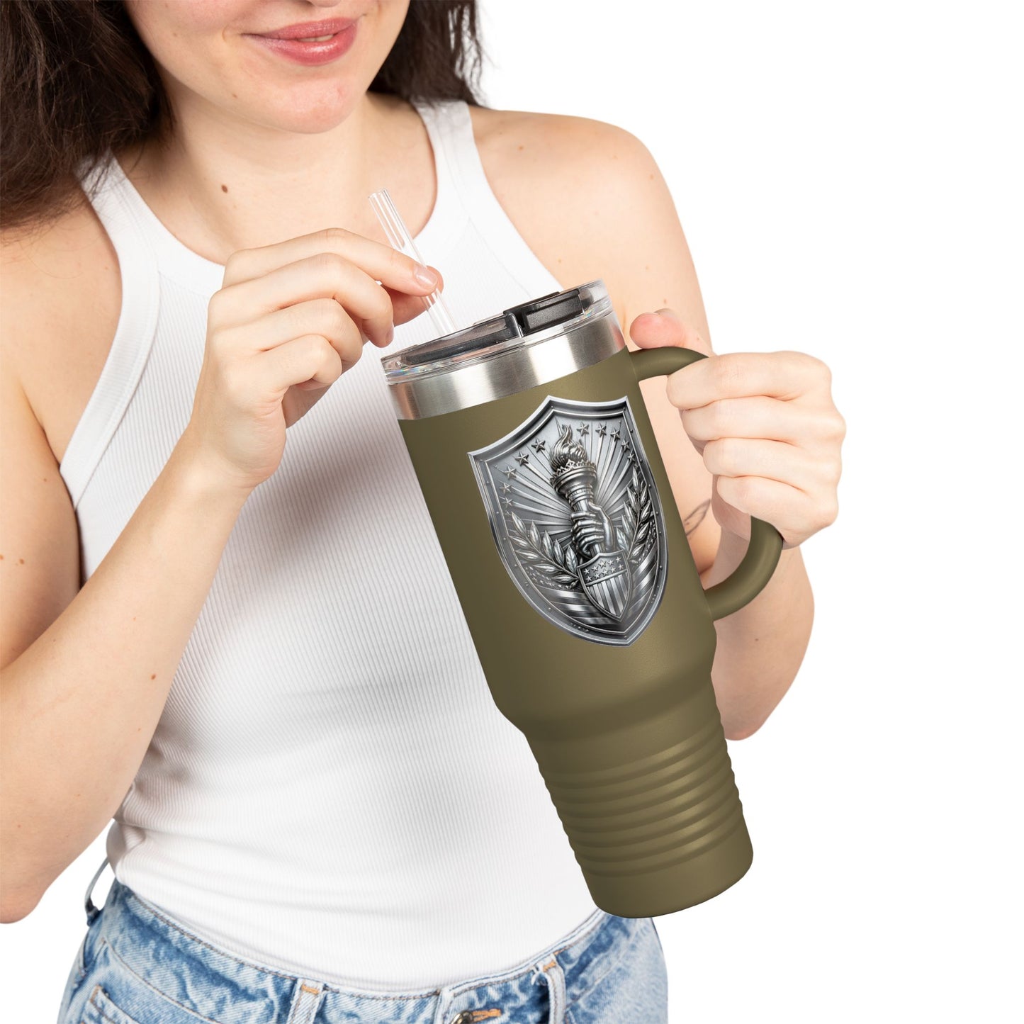 🤍 Enchanted Emblem Travel Tumbler 🤍