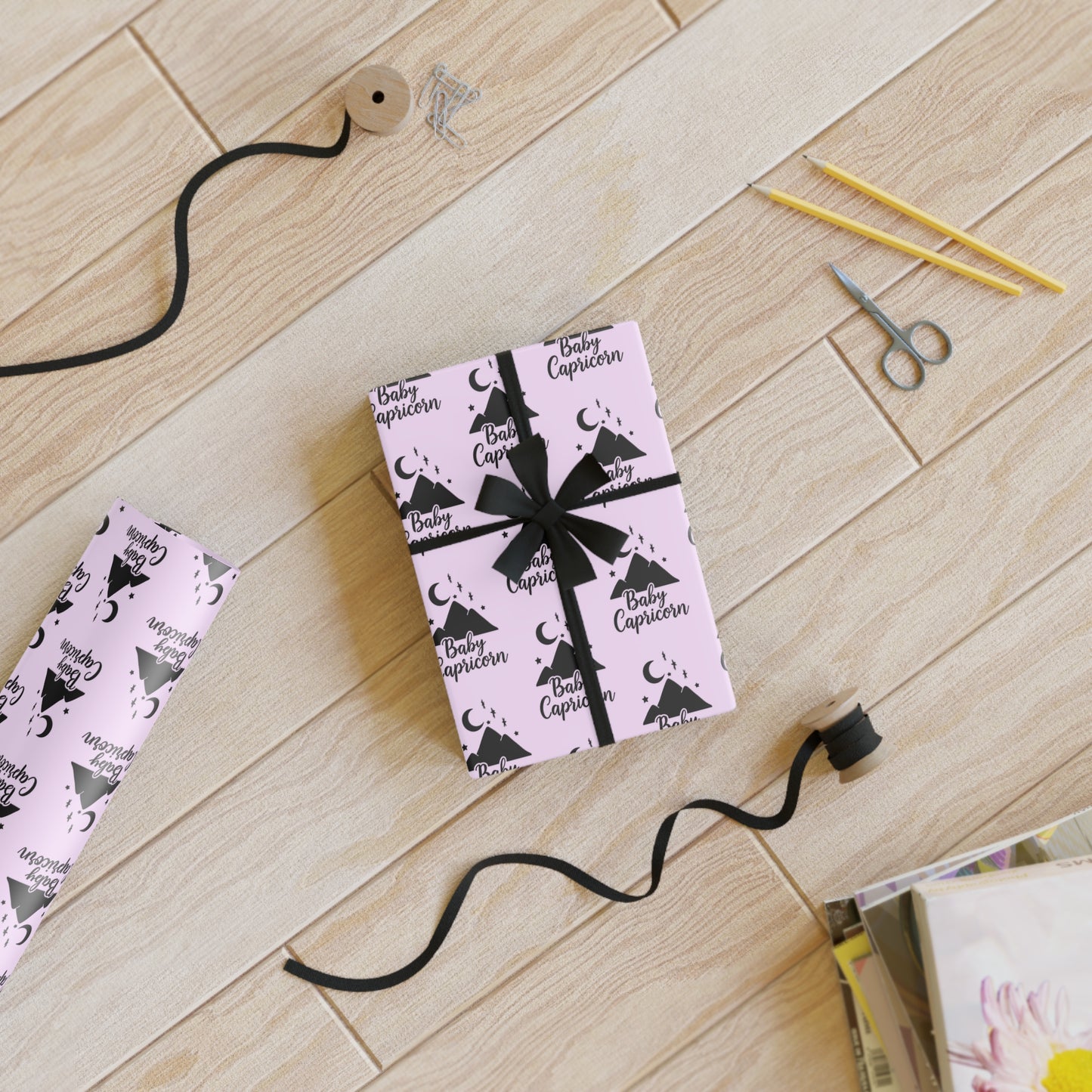♑ Baby Capricorn Wrapping Paper | The Enchanted Wrap™ Collection ♡