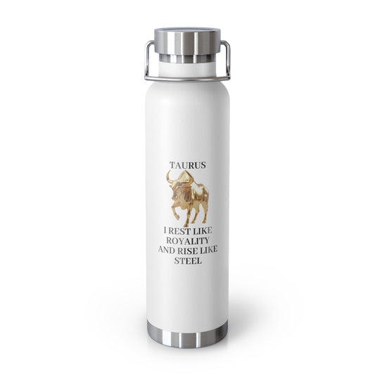 ✨🔮 Enchanted Taurus Copper Insulated Bottle – 22oz of Temperature Magic! 🔮✨