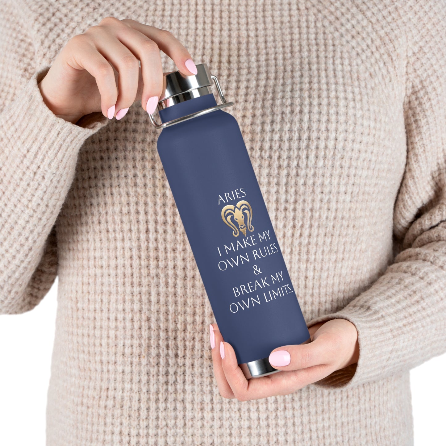 ✨🔮 Enchanted Aries Copper Insulated Bottle – 22oz of Temperature Magic! 🔮✨
