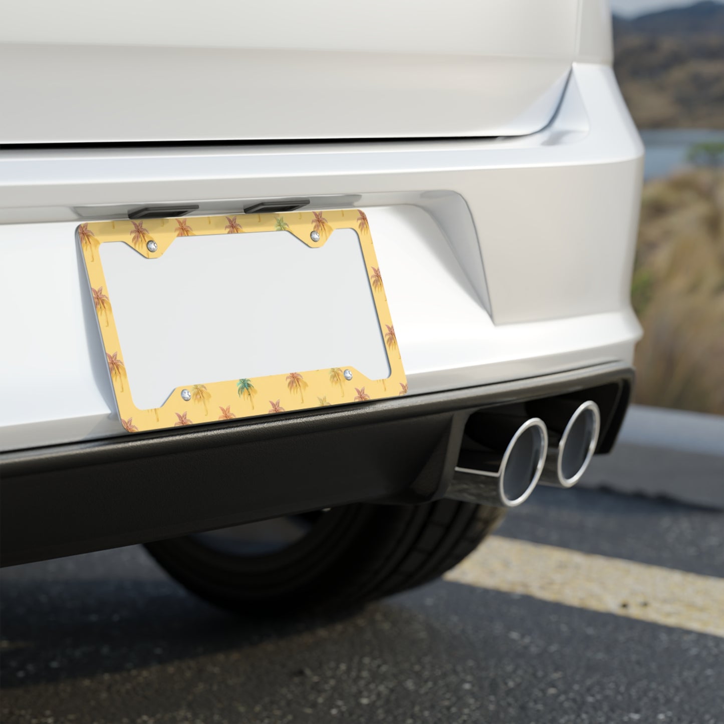 ✨🚗 The Enchanted Drive: Glossed Glory License Plate Frame – Luxury Custom Metal Accent 💎🌙