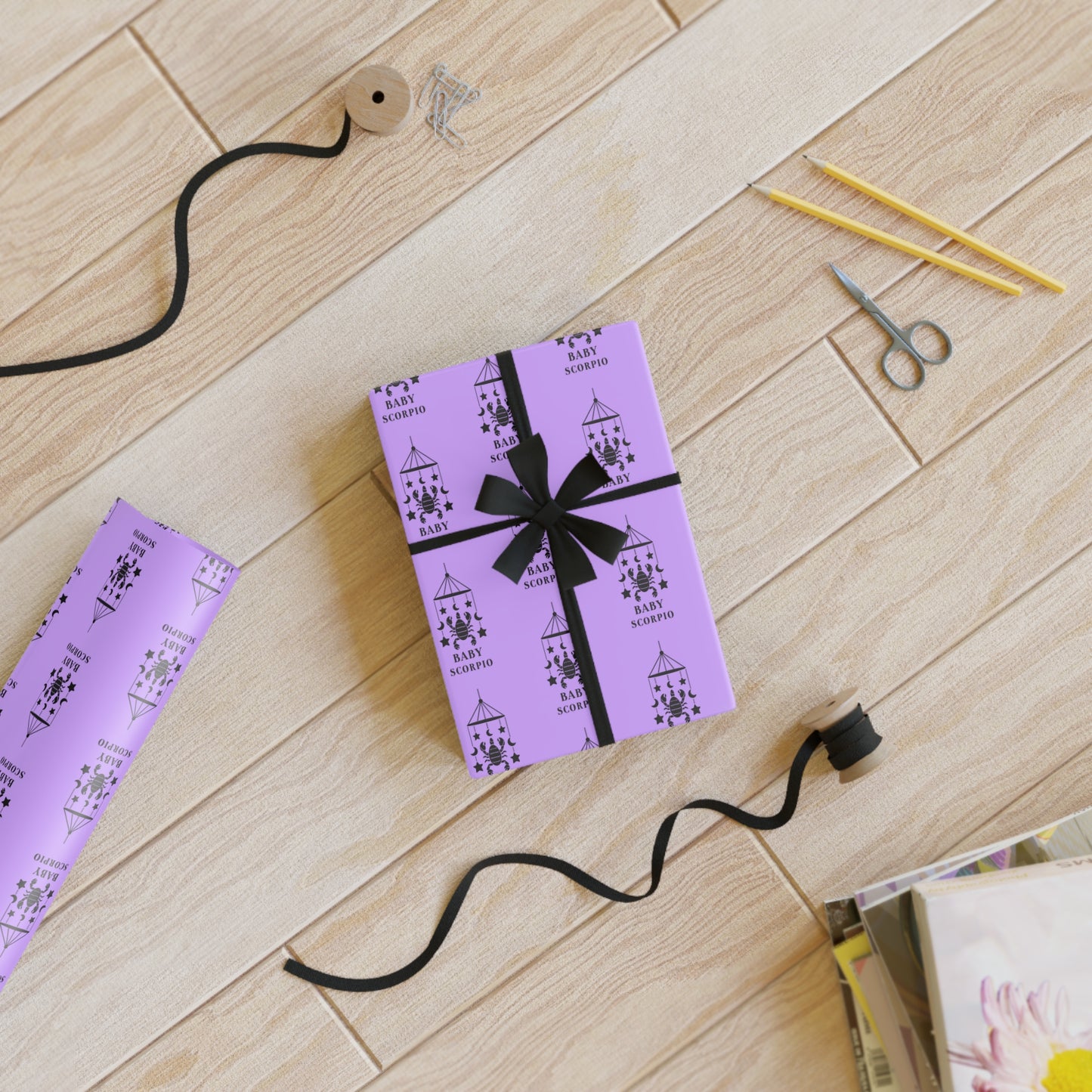 ♏ Baby Scorpio Wrapping Paper | The Enchanted Wrap™ Collection ♡