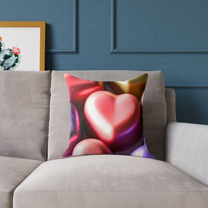 Love in Bloom: Enchanted Decorative Pillow for a Cozy Touch