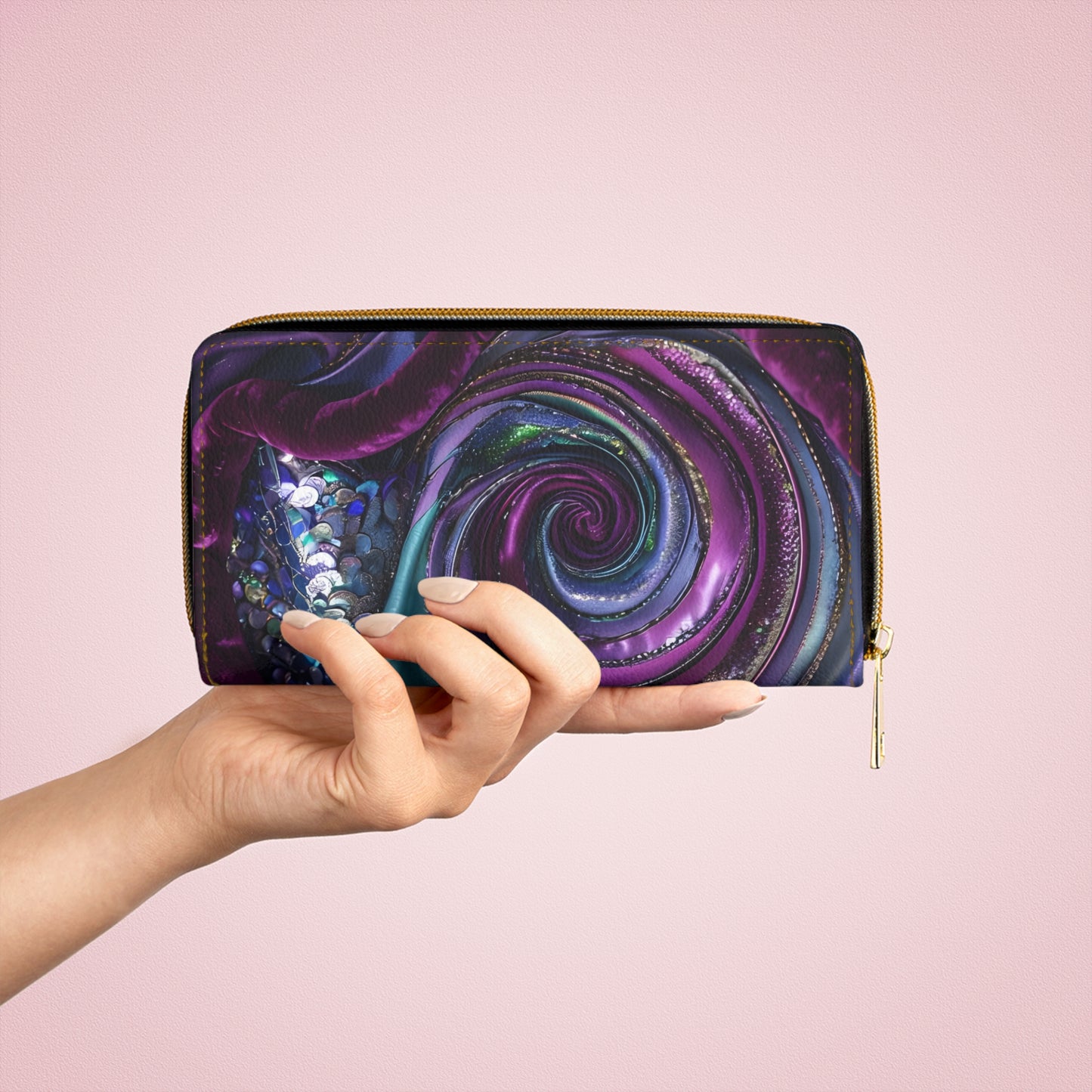 💎✨ Mystical Magic: The Enchanted Zippered Wallet of Elegance & Wonder 🔮💖🌙