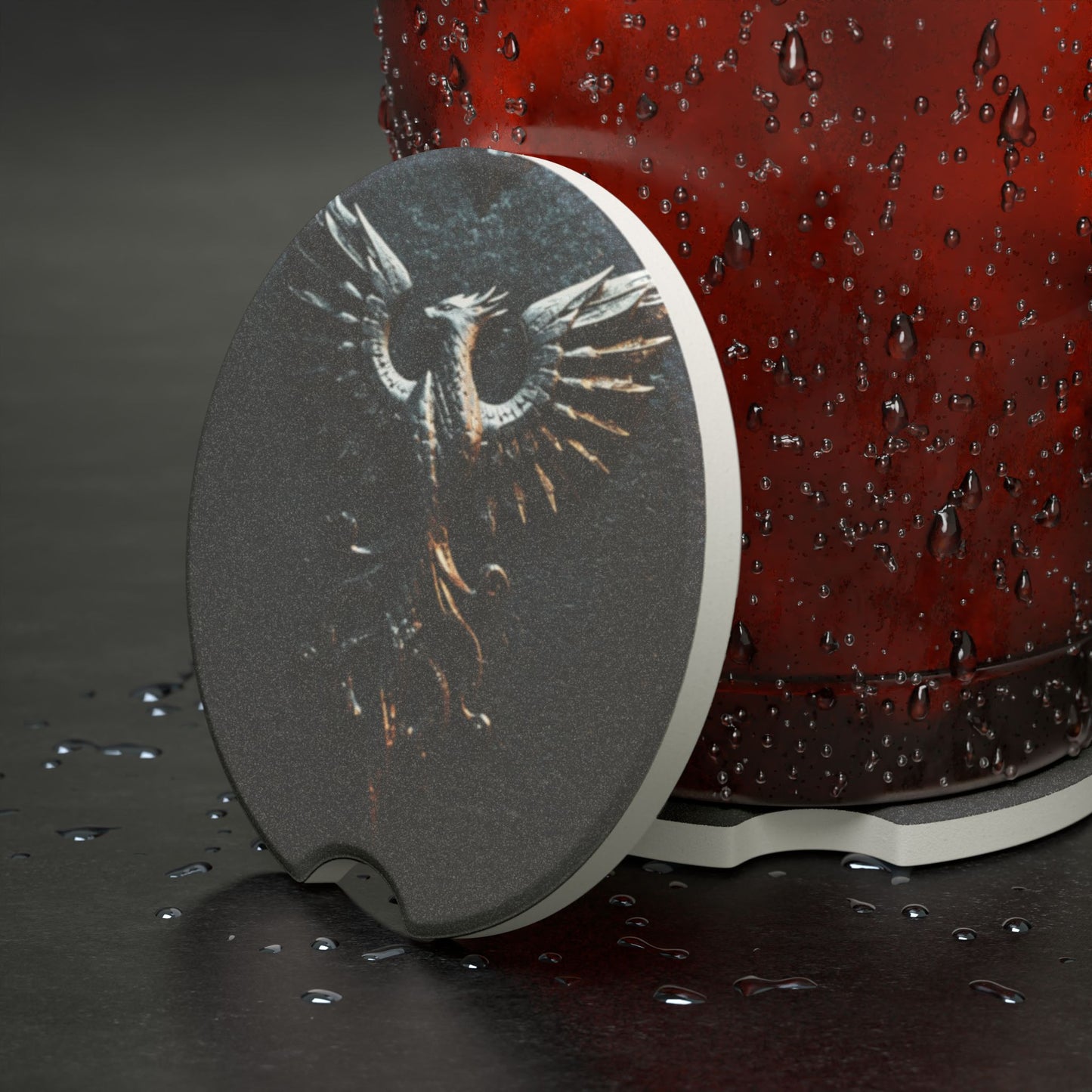 ✨🚗 The Enchanted Drive: Spellstone Sip Coasters – 2-Piece Luxury Car Set 💎🌙