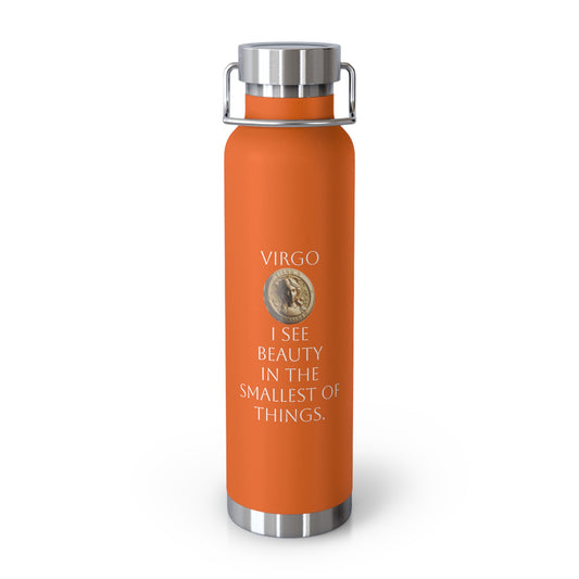 ✨🔮 Enchanted Virgo Copper Insulated Bottle – 22oz of Temperature Magic! 🔮✨