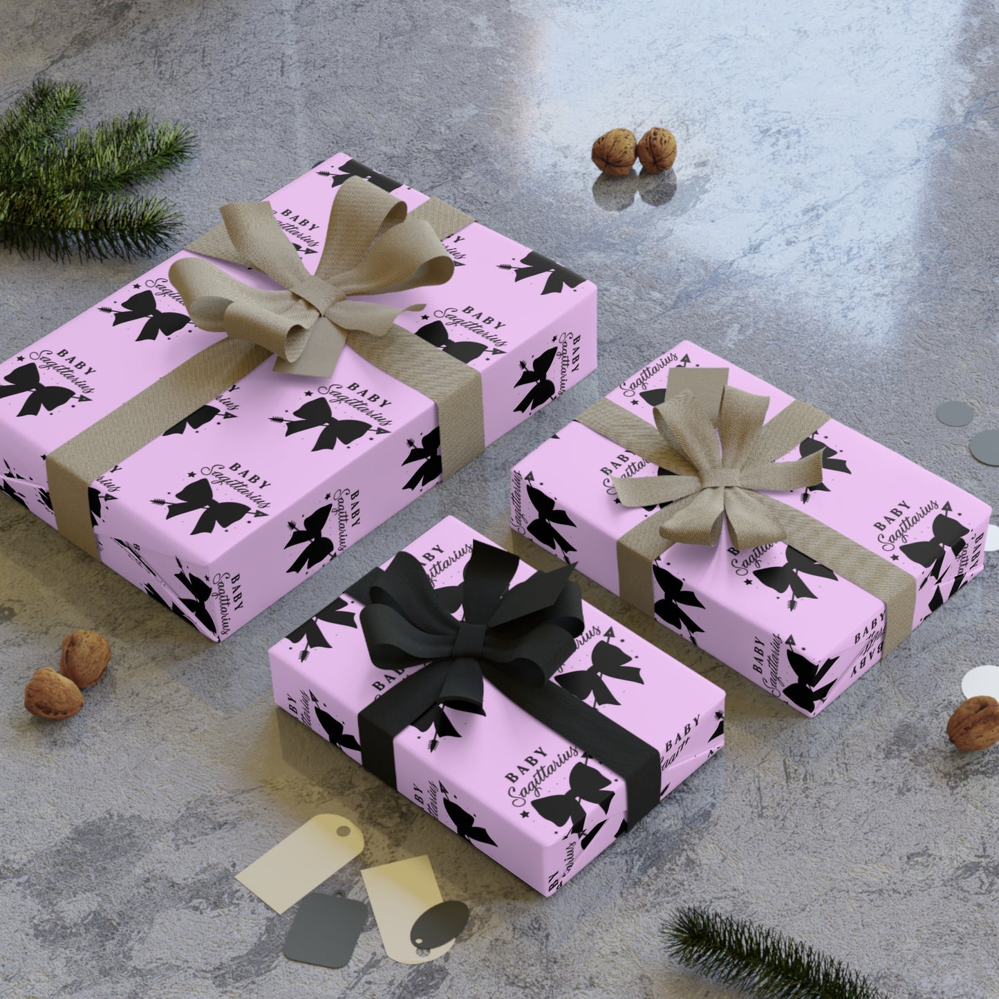 ♐ Baby Sagittarius Wrapping Paper | The Enchanted Wrap™ Collection ♡