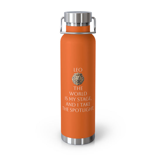 ✨🔮 Enchanted Leo Copper Insulated Bottle – 22oz of Temperature Magic! 🔮✨