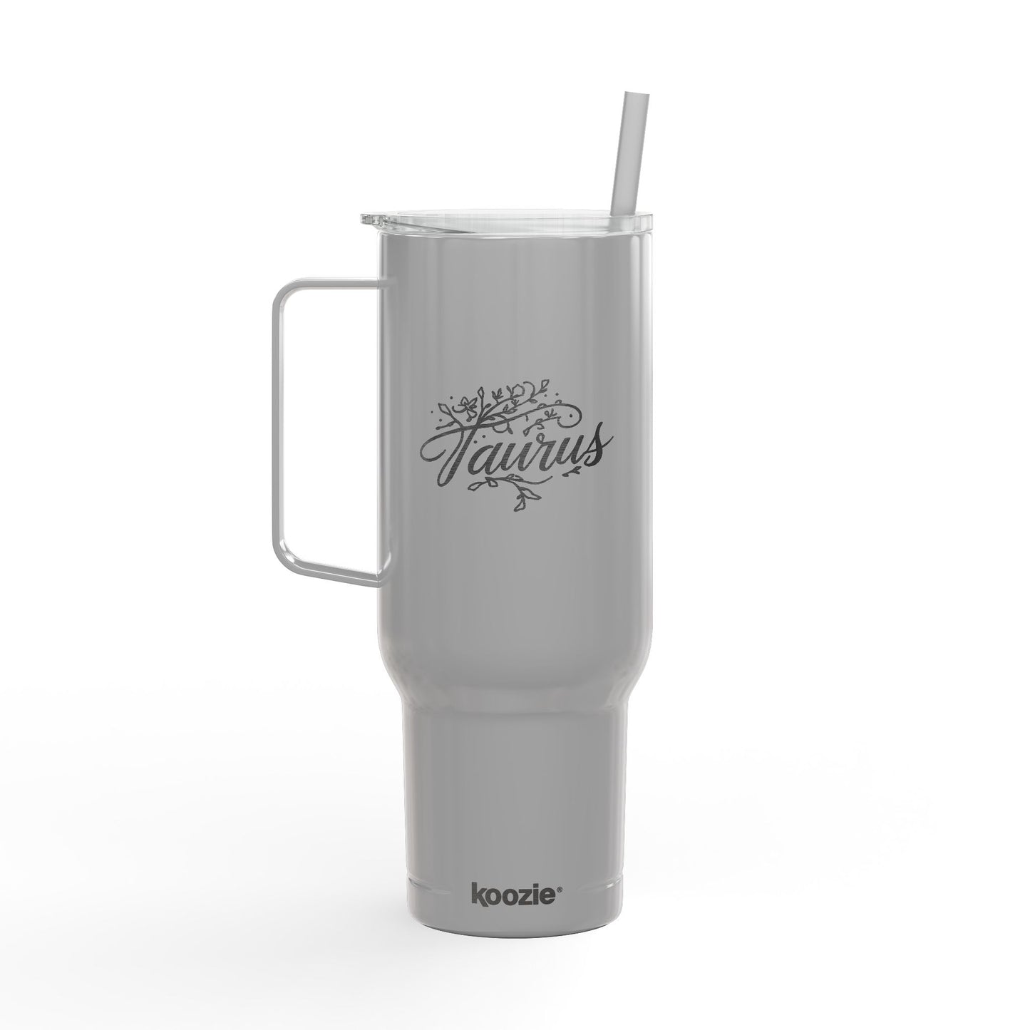 Cosmic Taurus Signatures ✨ 40oz Engraved Zodiac Tumbler