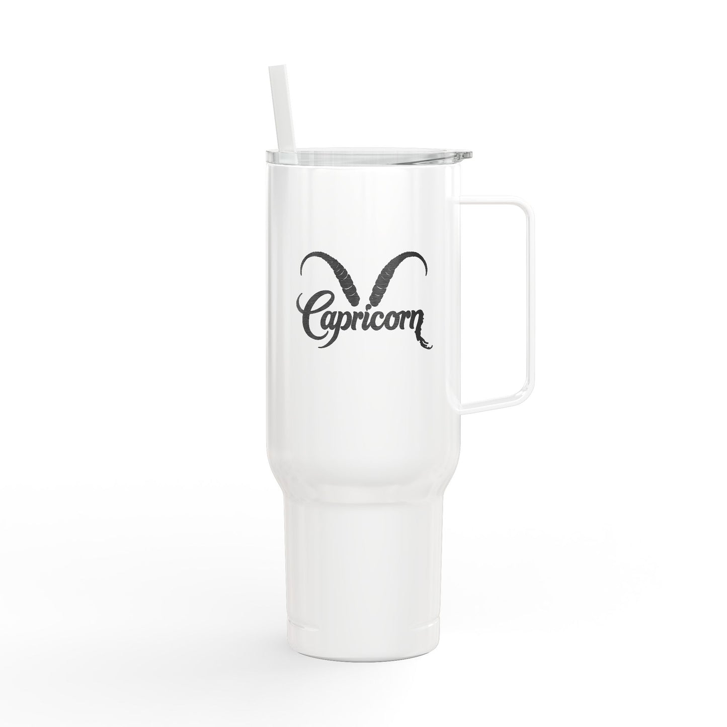 Cosmic Capricorn Signatures ✨ 40oz Engraved Zodiac Tumbler