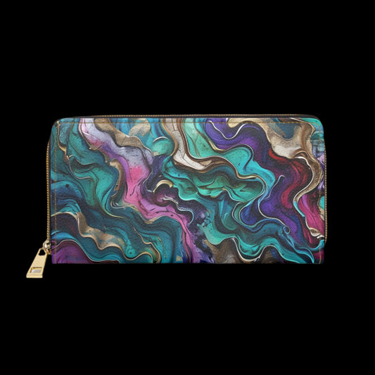 💎✨ Mystical Magic: The Enchanted Zippered Wallet of Elegance & Wonder 🔮💖🌙